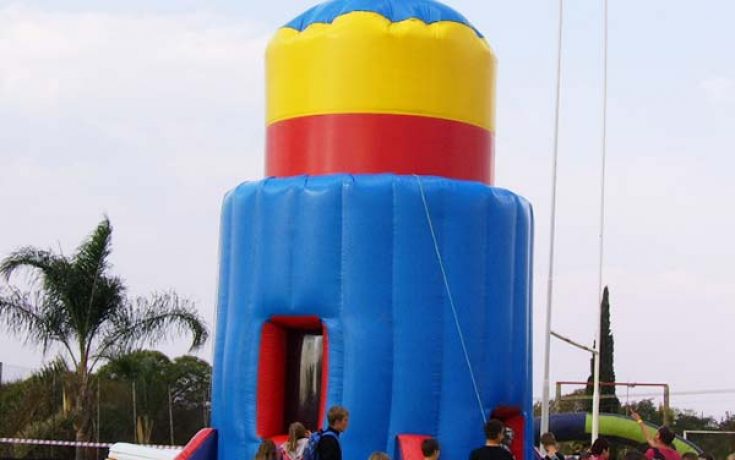 Inflatable Parachute Rocket Hire